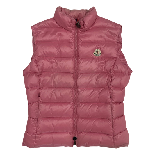 Moncler Ghany Down Vest Pink (Fits S-M womens)