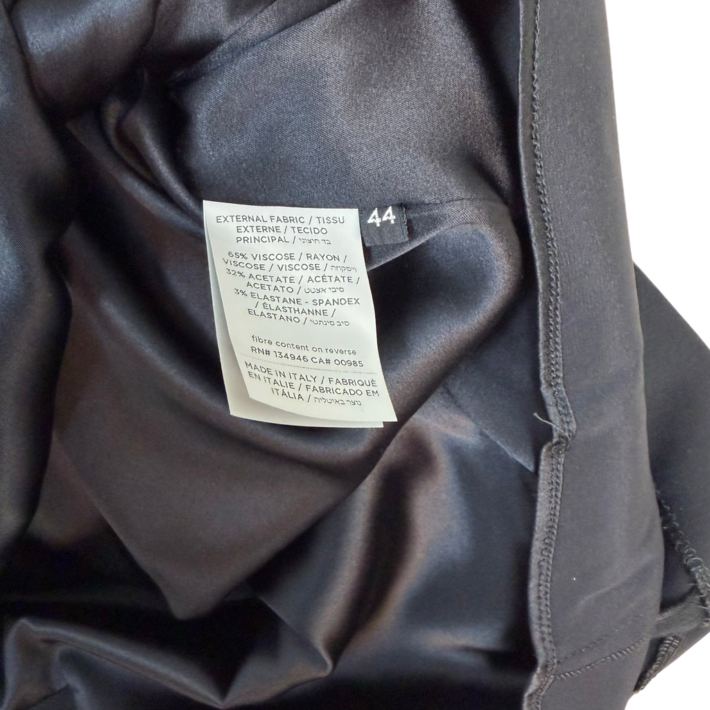 Tom Ford 2010s Cut Out Silk-Blend Mini Dress Black (Size 44)