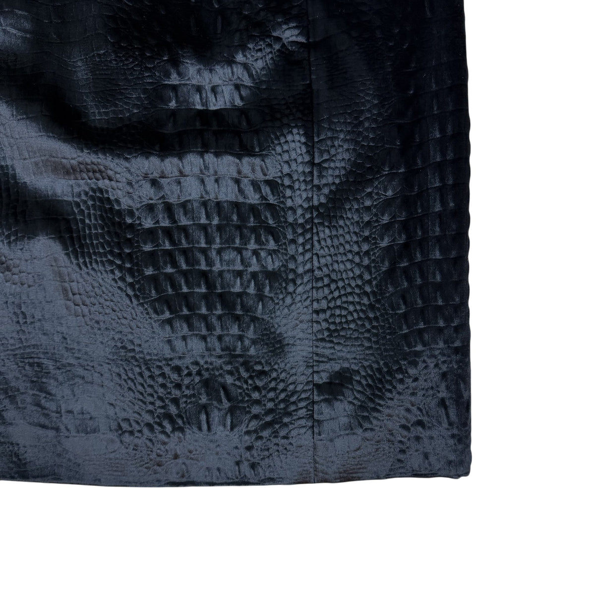 Viktor & Rolf Black Shiny Midi Skirt (Size 42)