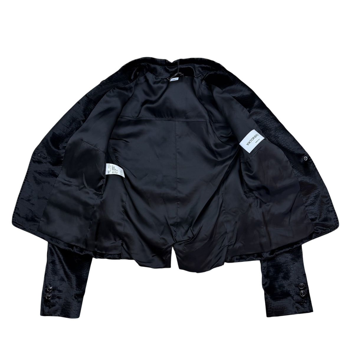 Viktor & Rolf Shiny Jacket Black (Size 40)
