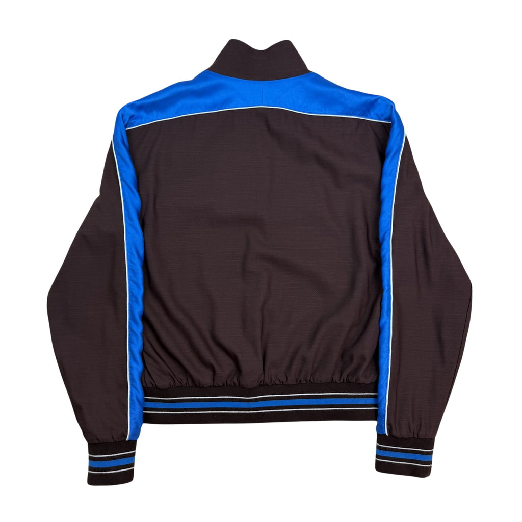 Wales Bonner SS24 Courage Wool Track Jacket Dark Brown/Blue (Size 50/L)