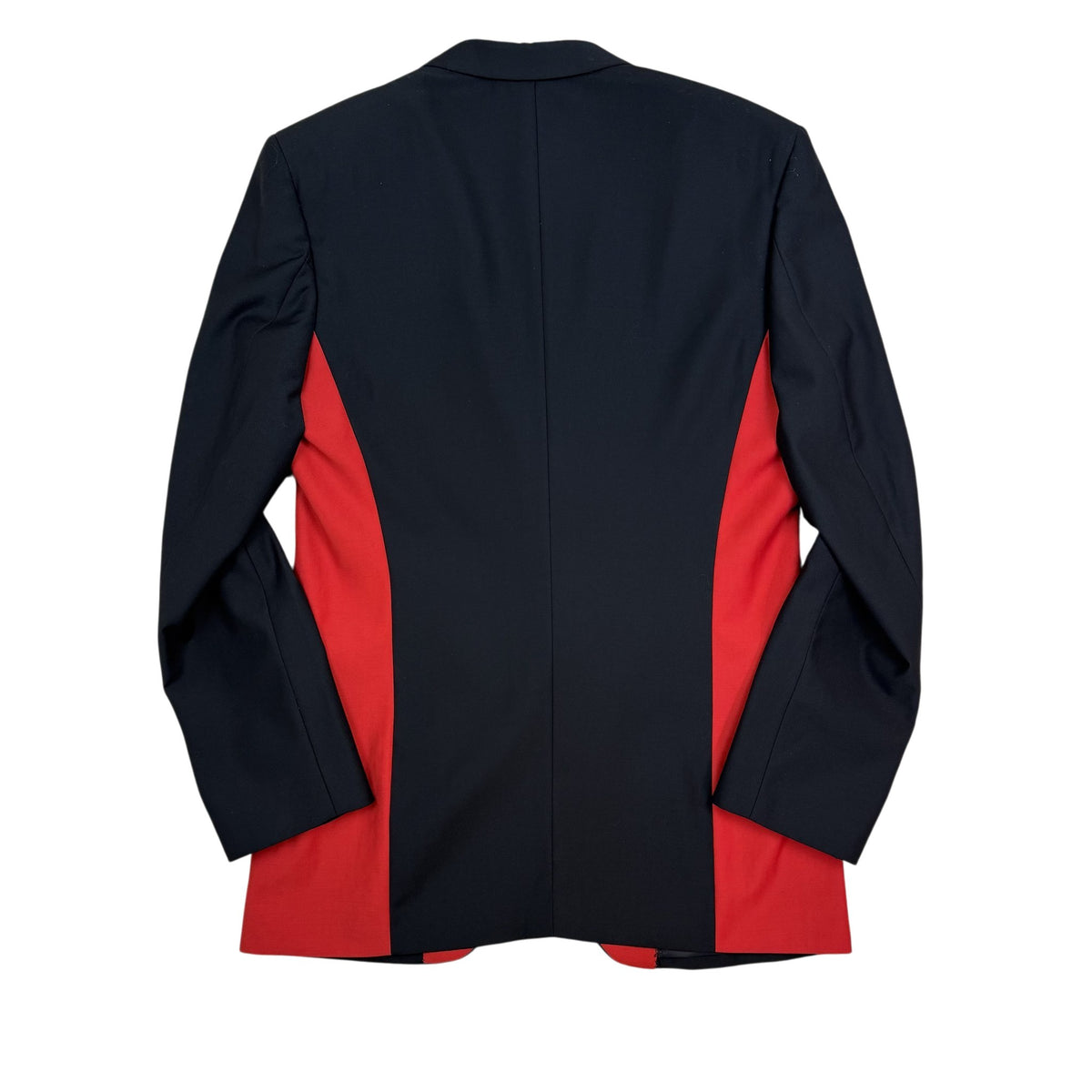 Yohji Yamamoto Pour Homme Contrast Panel Blazer Black/Red (Size 52/Fits M-L)