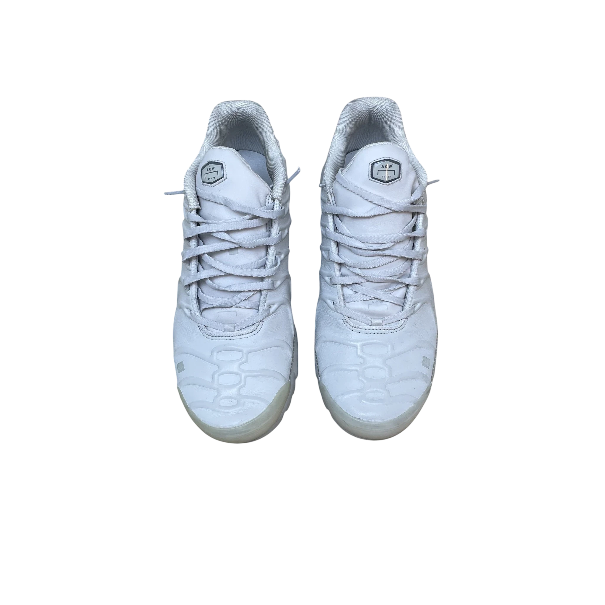 Zenno Archive ACW x Nike Air Max Plus TN sneakers in Light Bone featuring a sleek monochromatic leather design