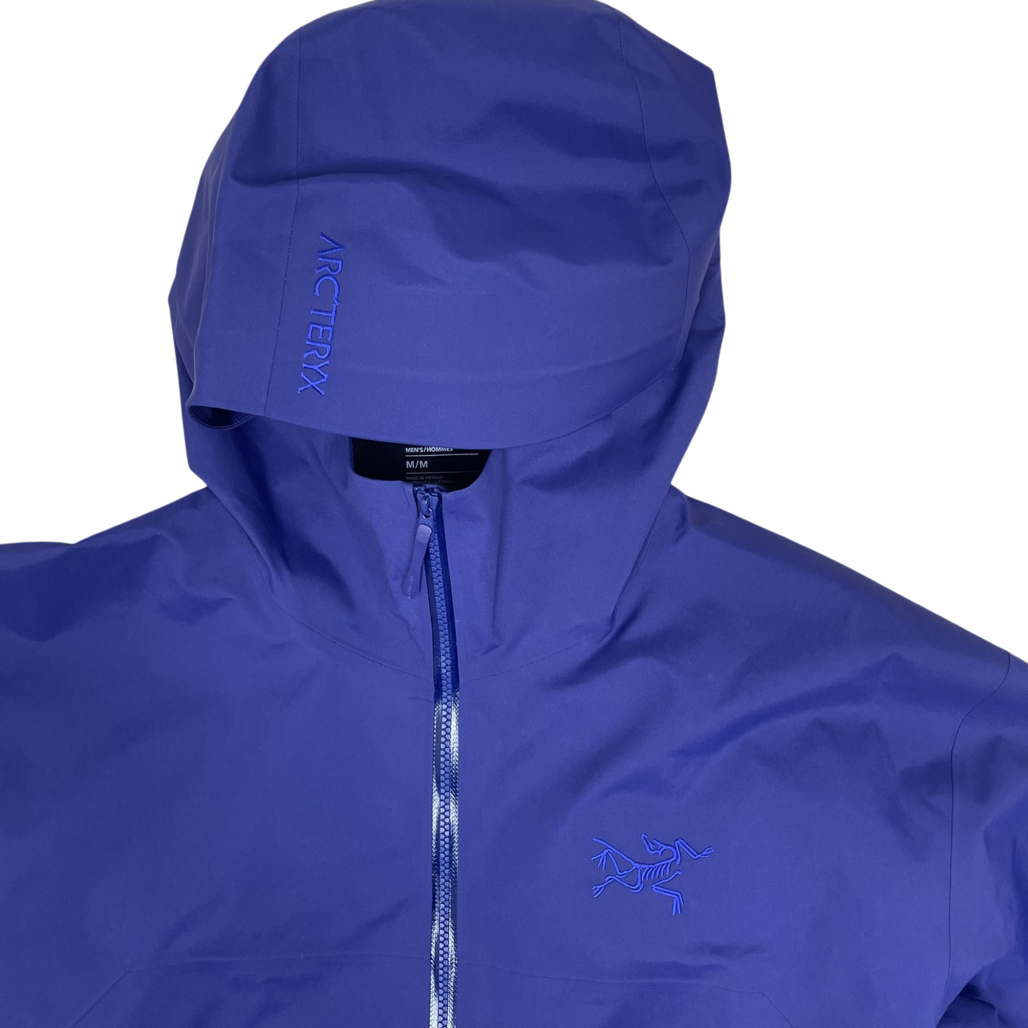 Zenno Archive Arc’teryx Beta Goretex jacket in Soulsonic purple with hood and embroidered logo detail