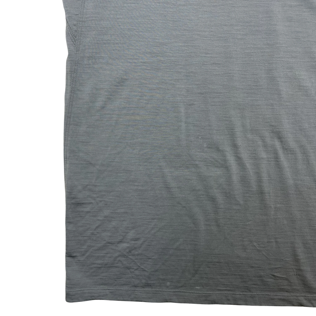 Zenno Archive grey Arcteryx dri-fit t-shirt featuring a lightweight moisture-wicking fabric texture