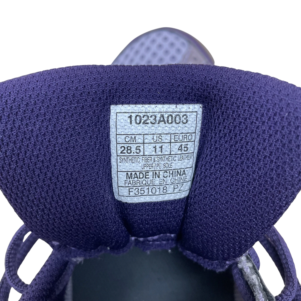 Zenno Archive Kiko Kostadinov Asics Gel Sokat Infinity size label in lavender grey and purple