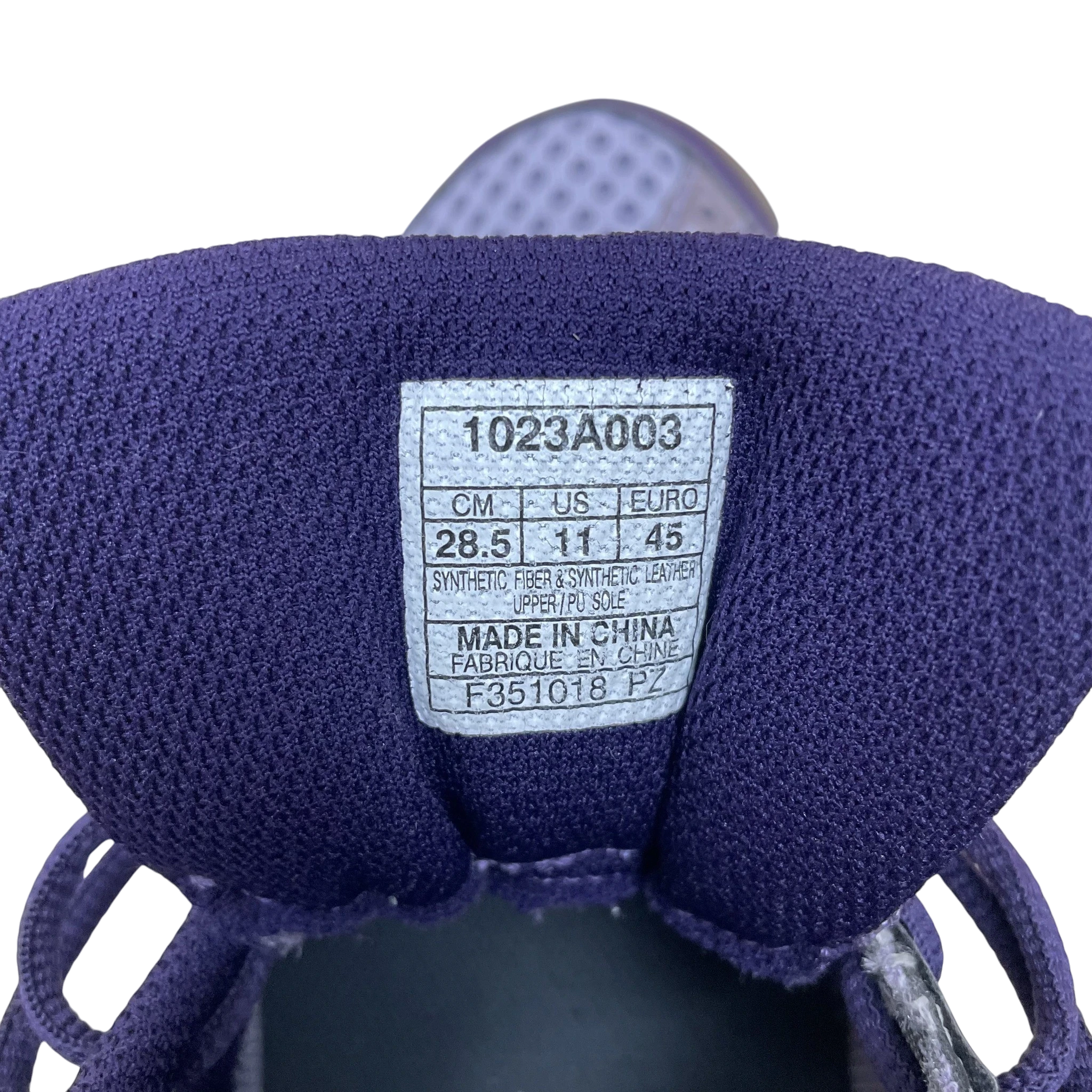 Zenno Archive Kiko Kostadinov Asics Gel Sokat Infinity size label in lavender grey and purple