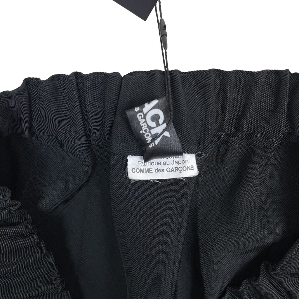 Zenno Archive Comme des Garcons BLACK pleated skirt with elastic waistband and Japanese brand label