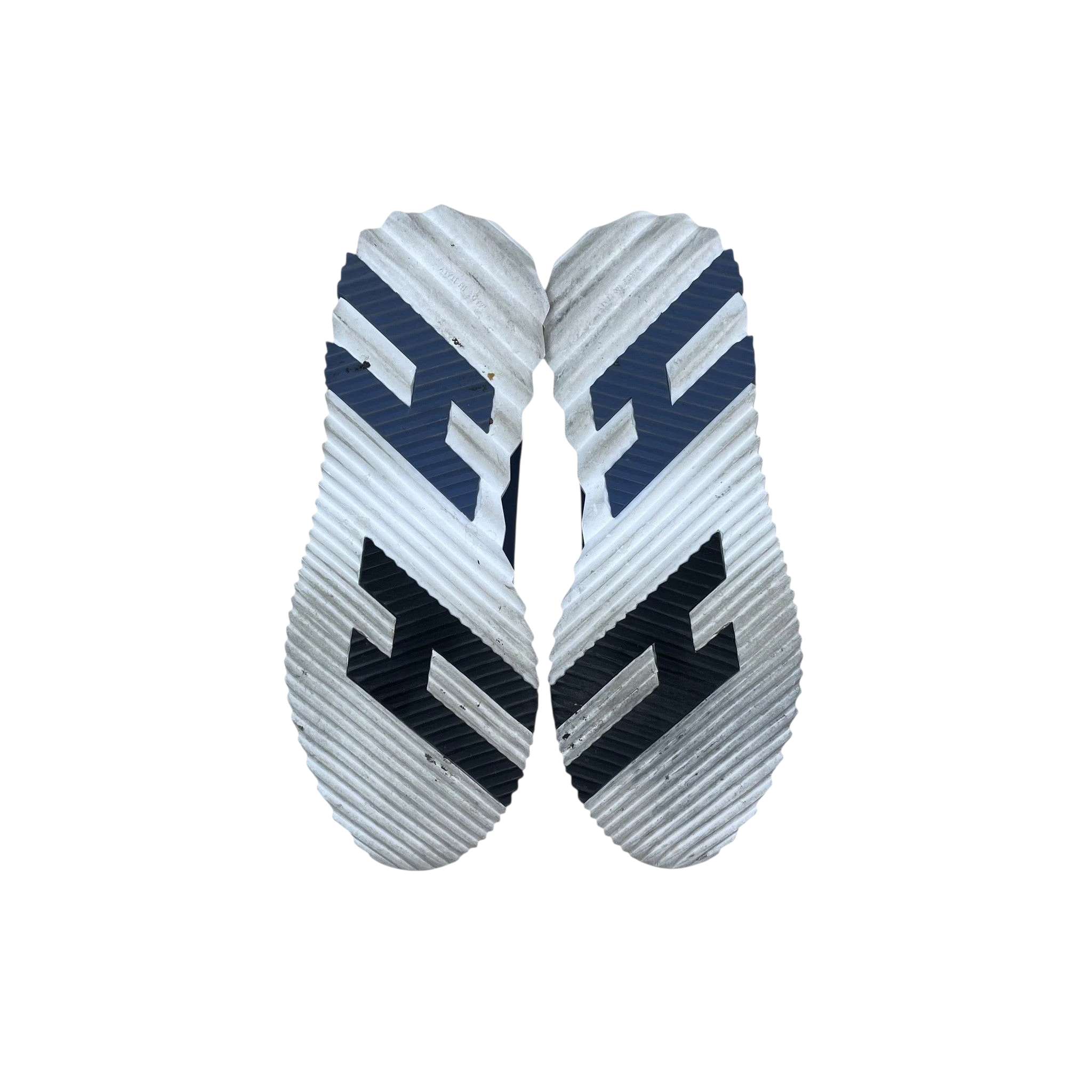 Zenno Archive Hermes Bouncing Sneakers in sea blue with distinctive H-pattern white rubber outsoles