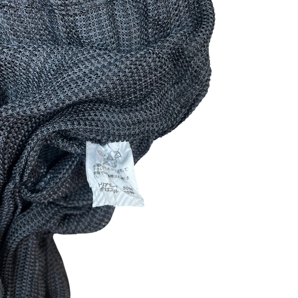 Zenno Archive Issey Miyake Men SS15 grey crinkled shirt fabric texture and care label detail
