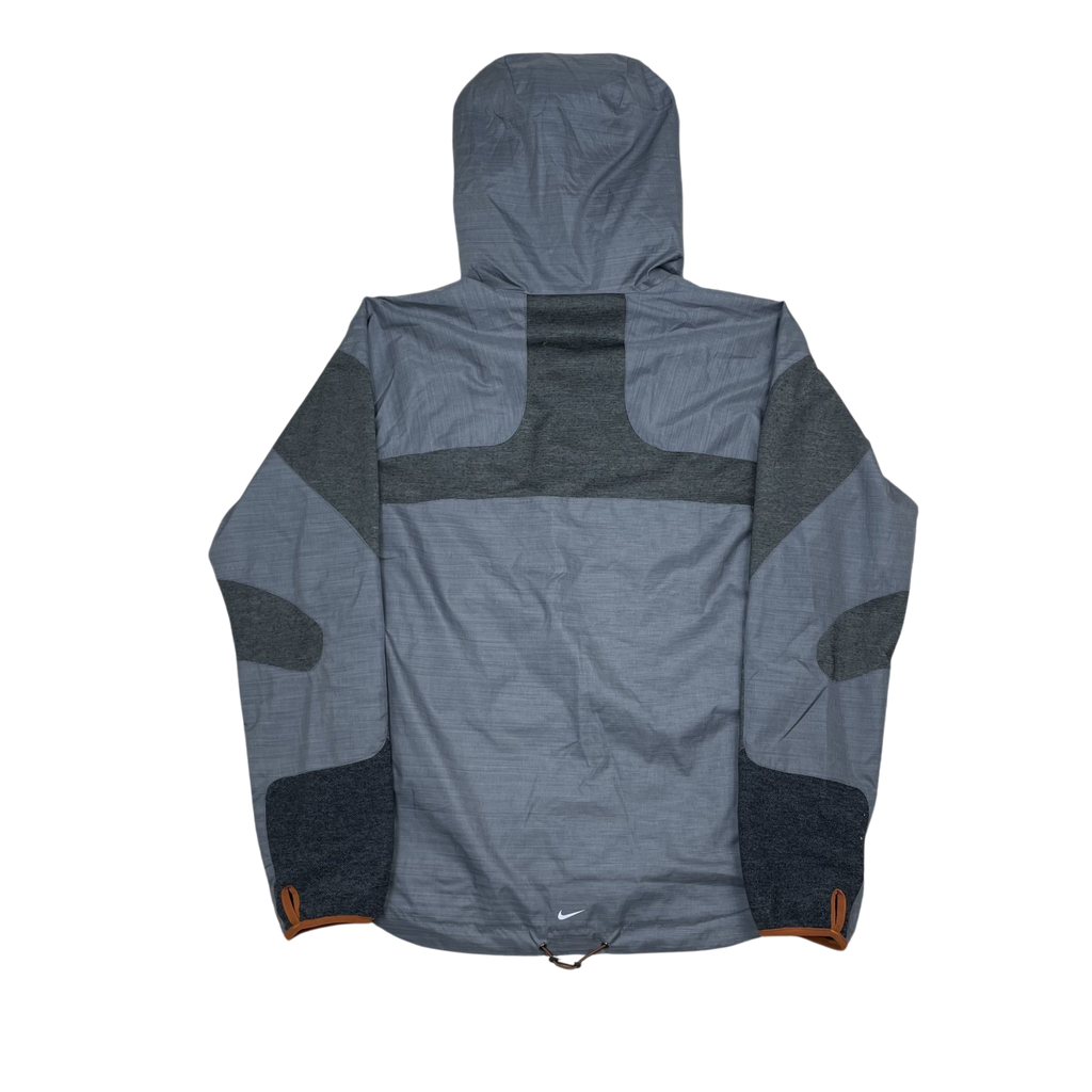 Zenno Archive Nike x Undercover Gyakusou technical running jacket in grey with hooded design and contrast panels