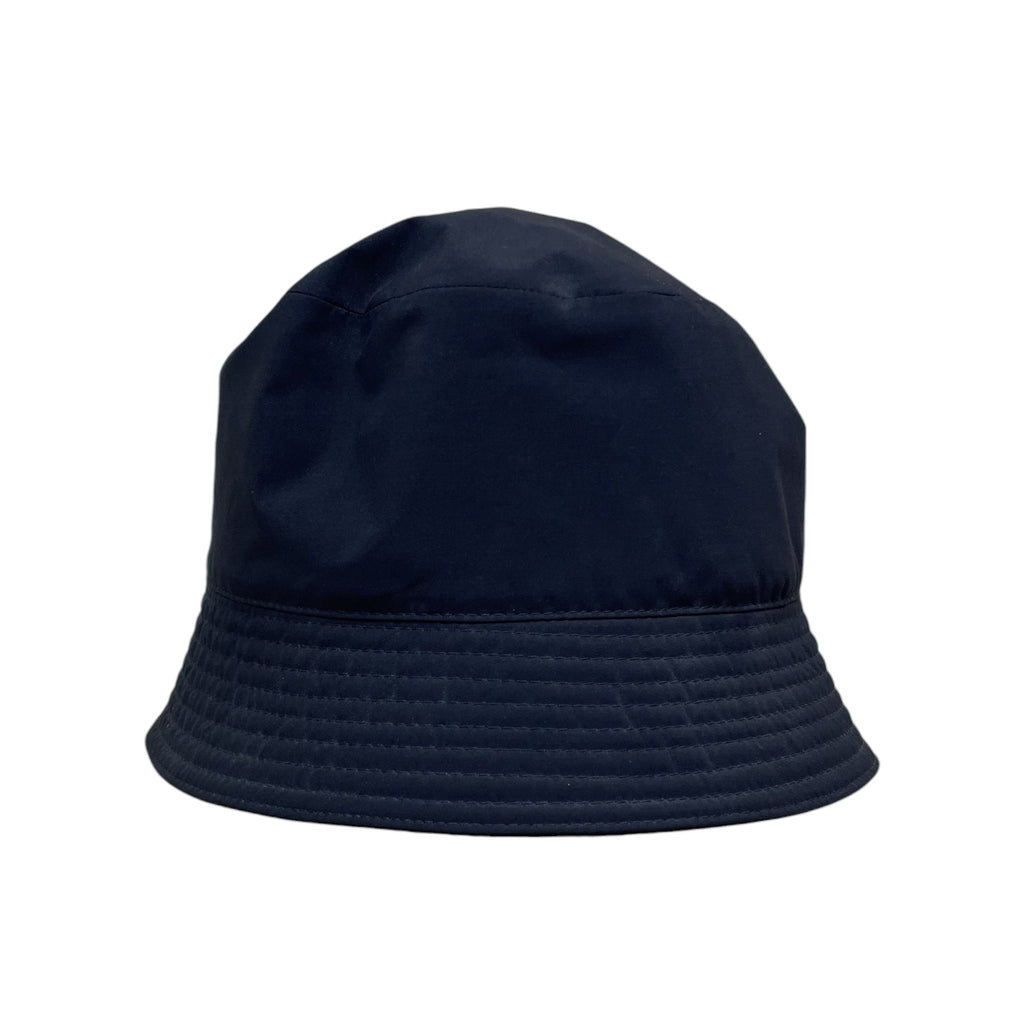 Zenno Archive Prada Linea Rossa black technical nylon bucket hat with stitched brim detail