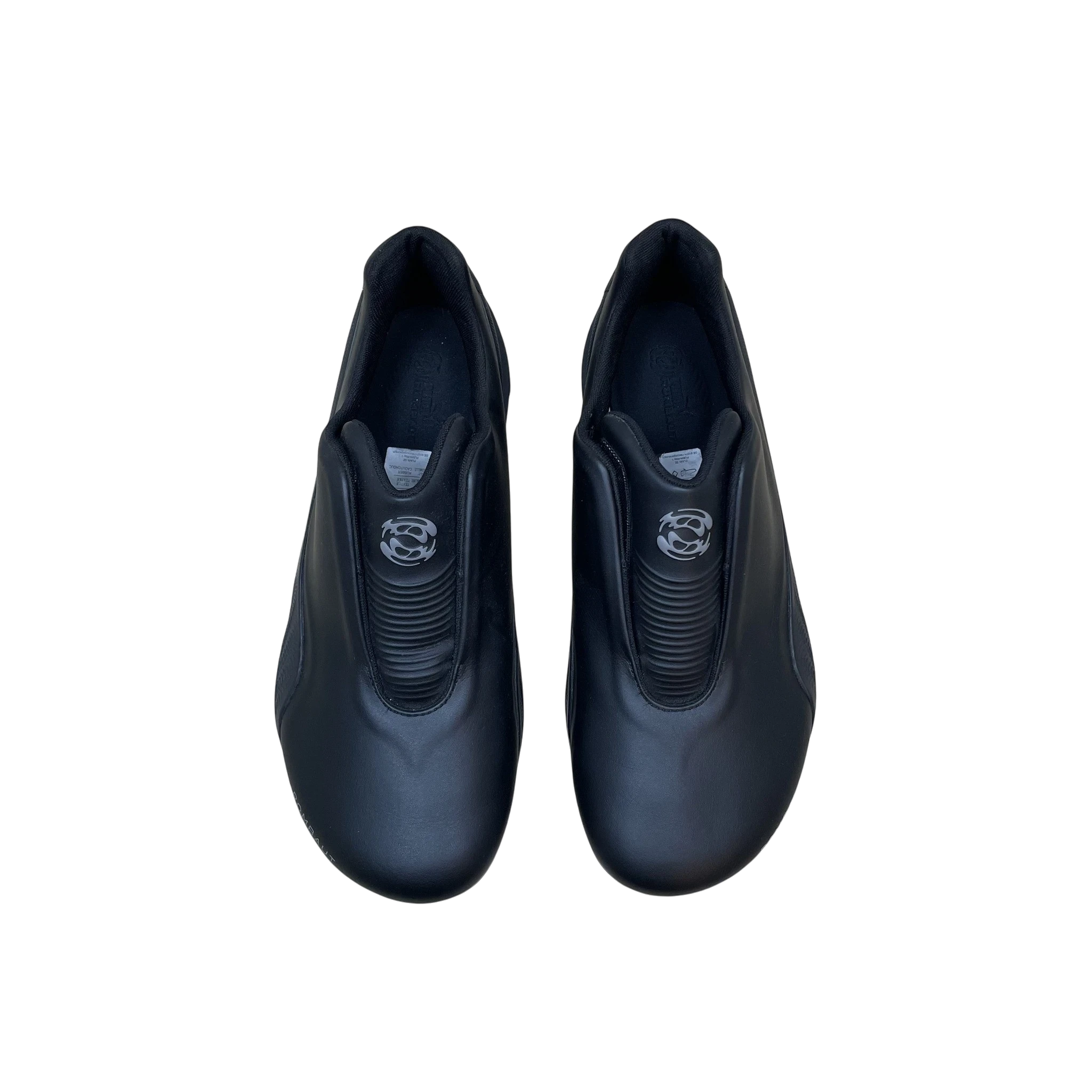 Zenno Archive Puma x Rombaut Levitation sneakers in black with a sleek minimalist design and branded tongue detail.