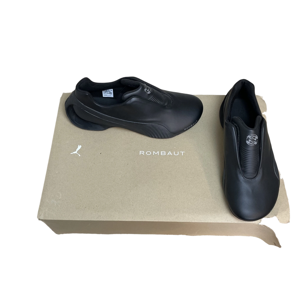 Zenno Archive Puma x Rombaut Levitation sneakers in black with a sleek slip-on design and unique sculpted heel