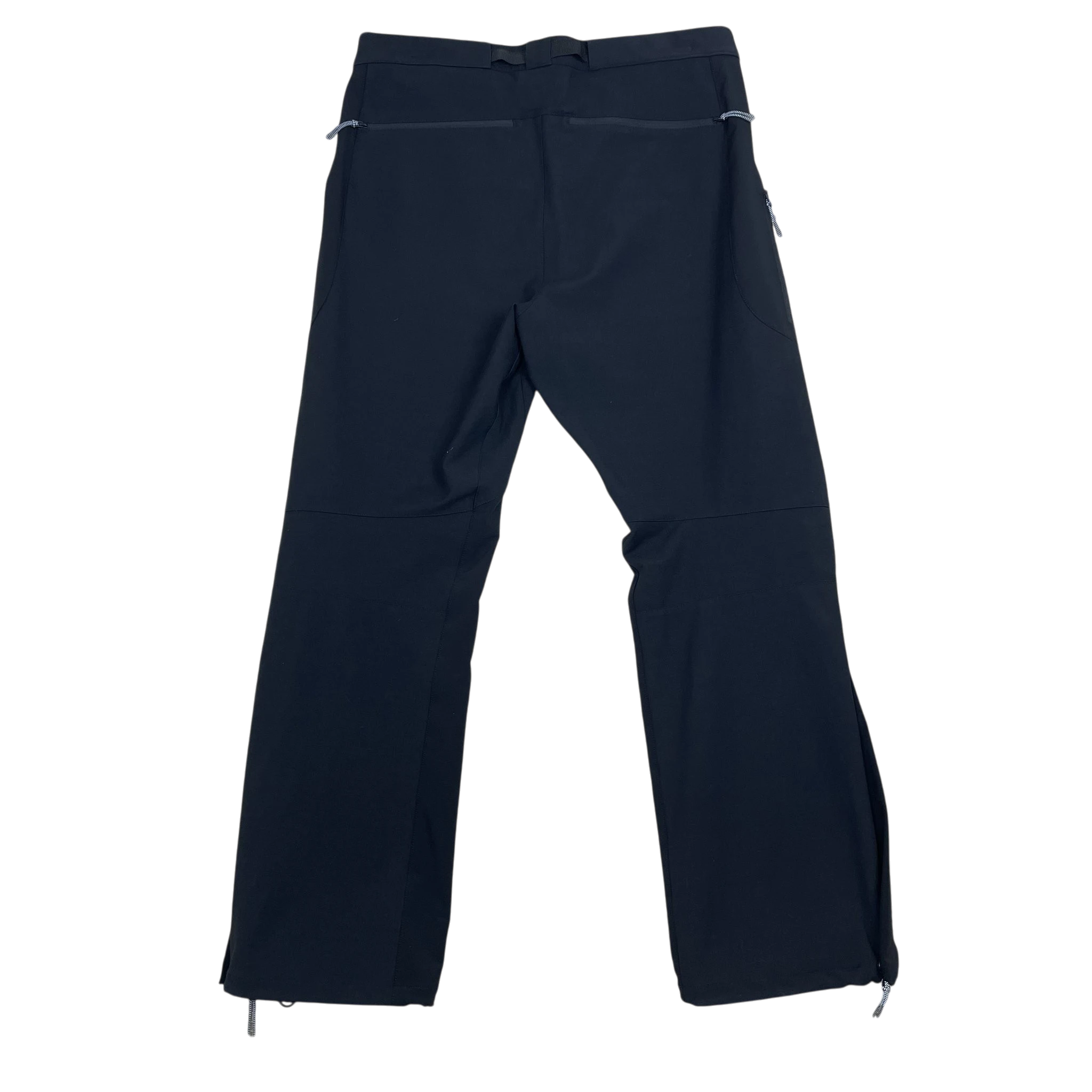 Zenno Archive ROA black softshell technical pants with zippered pockets and adjustable hem details