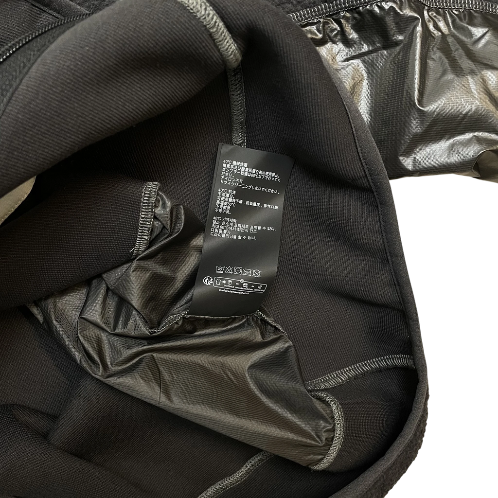 Zenno Archive ROA Ocular Polartec thermal hoodie interior care label with black fabric and technical details