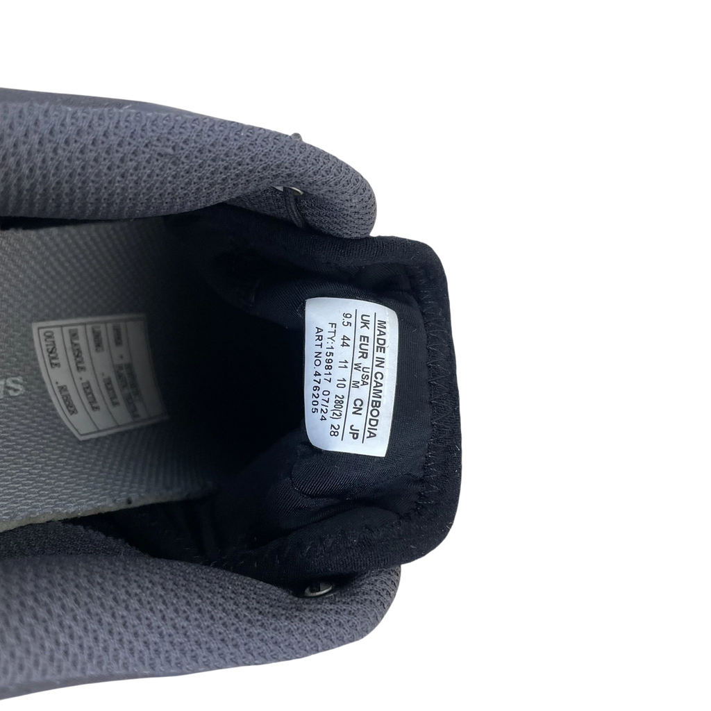 Zenno Archive Salomon XT-6 sneaker interior size tag showing US 10 and UK 9.5 sizing details