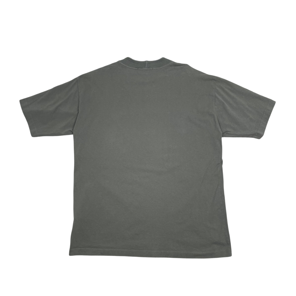 Zenno Archive Stone Island olive green short sleeve cotton t-shirt, back view