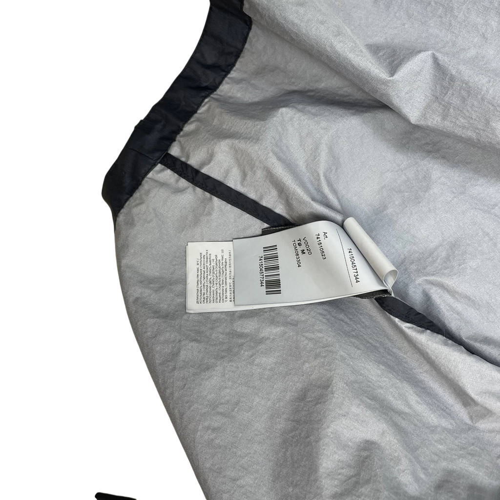 Zenno Archive Stone Island Membrana 3L TC overshirt interior label showing size M and garment details